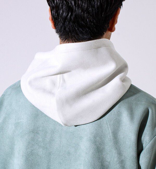 GLOSTER「【新配色で再登場】フレブルスエード バイカラーパーカー」|パーカー|