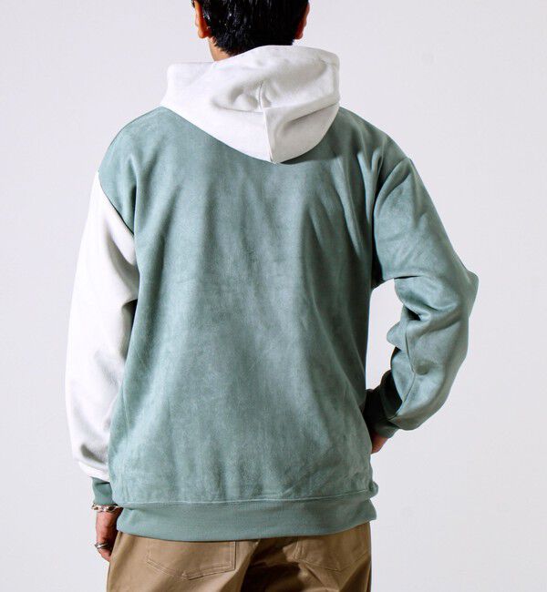 GLOSTER「【新配色で再登場】フレブルスエード バイカラーパーカー」|パーカー|