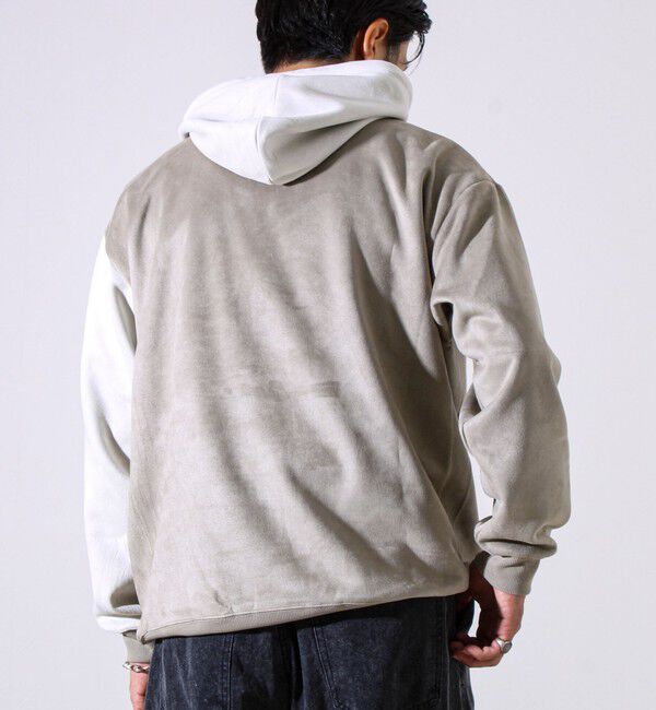 GLOSTER「【新配色で再登場】フレブルスエード バイカラーパーカー」|パーカー|