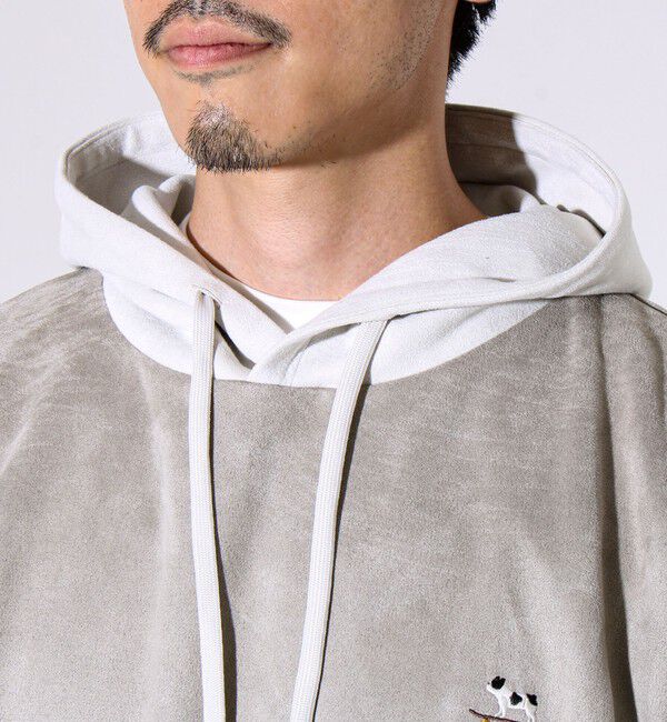 GLOSTER「【新配色で再登場】フレブルスエード バイカラーパーカー」|パーカー|