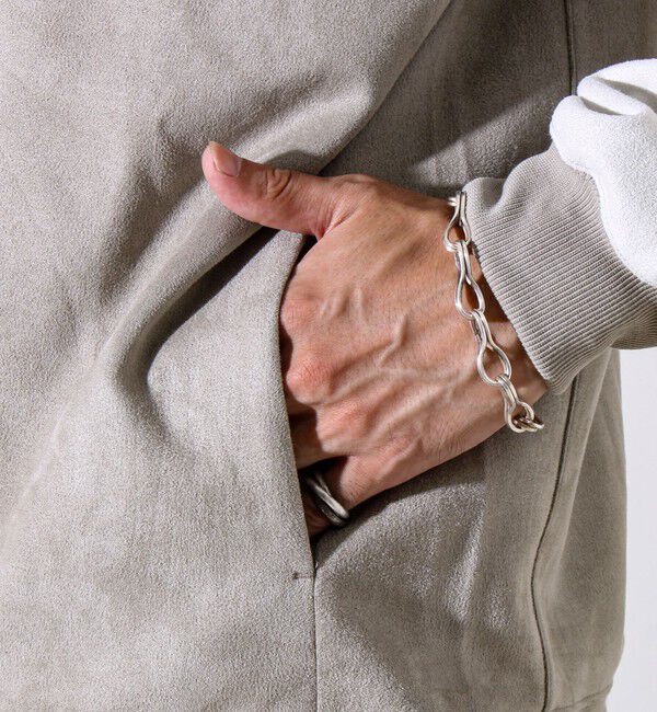 GLOSTER「【新配色で再登場】フレブルスエード バイカラーパーカー」|パーカー|