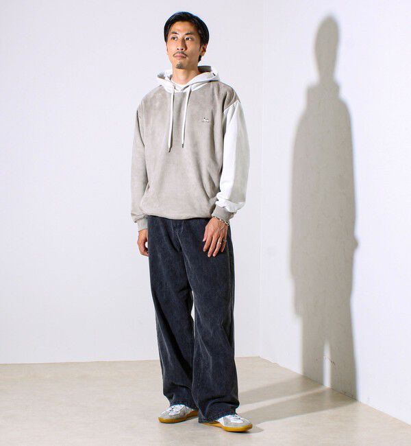 GLOSTER「【新配色で再登場】フレブルスエード バイカラーパーカー」|パーカー|