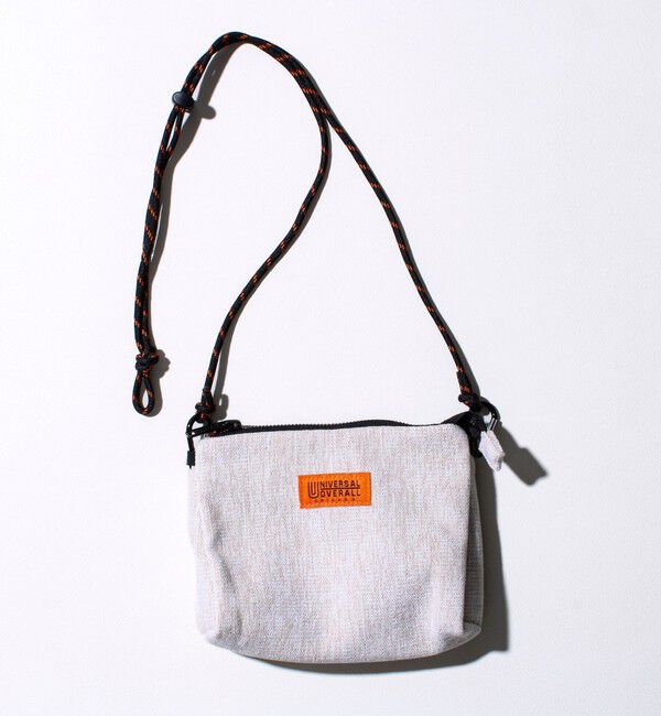 GLOSTER「【UNIVERSAL OVERALL】Uneven dyeing blanket サコッチ」|ショルダー・メッセンジャー|オフホワイト