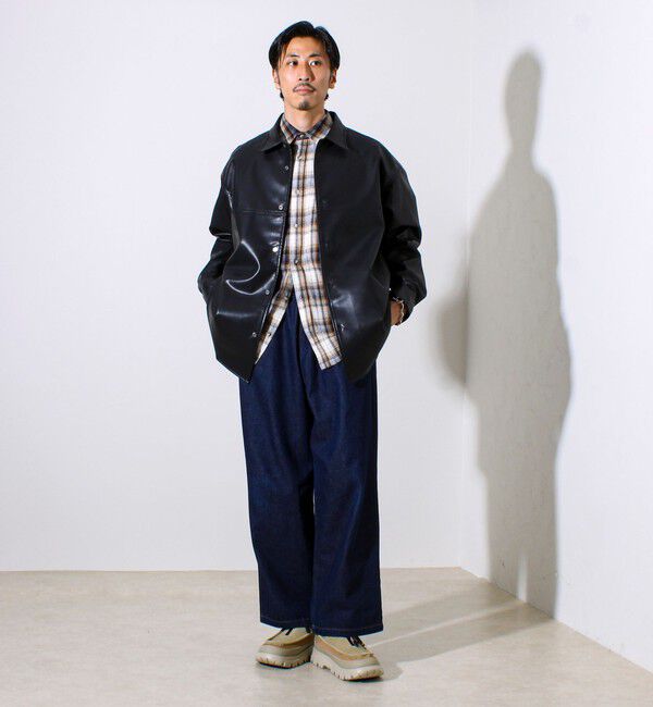 GLOSTER「【本革見え/3サイズ展開】UNISEX レザーシャウター フェイクレザーシャツ」|シャツ・ブラウス|