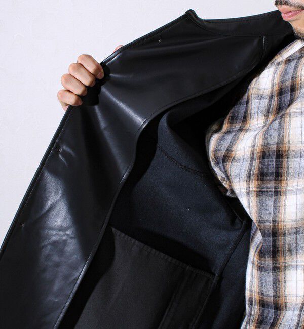 GLOSTER「【本革見え/3サイズ展開】UNISEX レザーシャウター フェイクレザーシャツ」|シャツ・ブラウス|