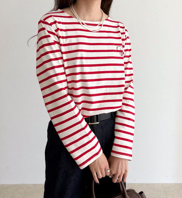 fredy emue「コンパクトボーダーロンTシャツ」|Tシャツ・カットソー|