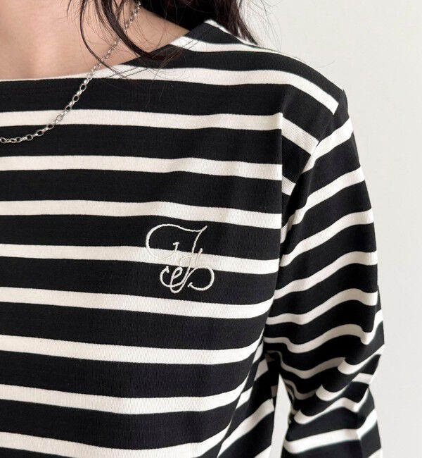 fredy emue「コンパクトボーダーロンTシャツ」|Tシャツ・カットソー|