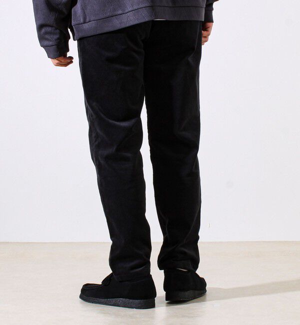GLOSTER「【あったか快適なのに上品見え】コール裏フリースストレッチイージーパンツ」|チノ|