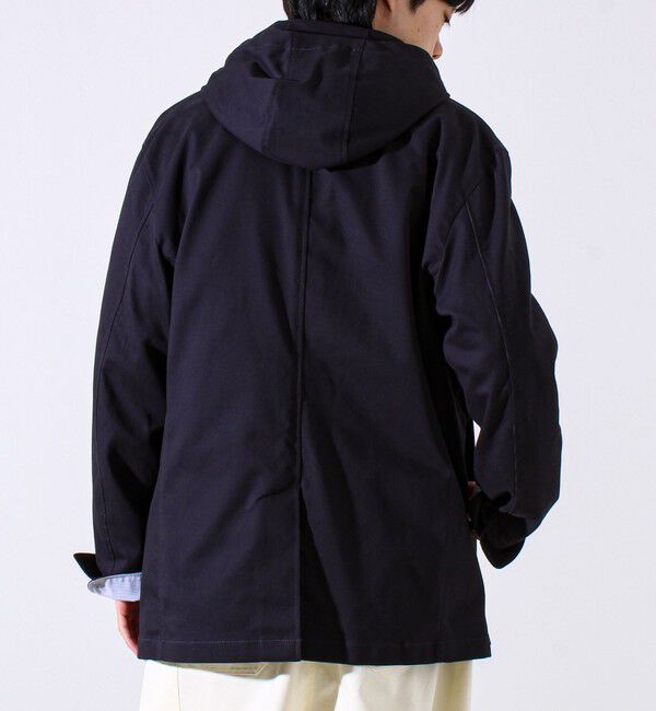 GLOSTER「【GLOSTER定番/ビジカジ対応】コードストライプ スタンドフードブルゾン」|ブルゾン・スタジャン|