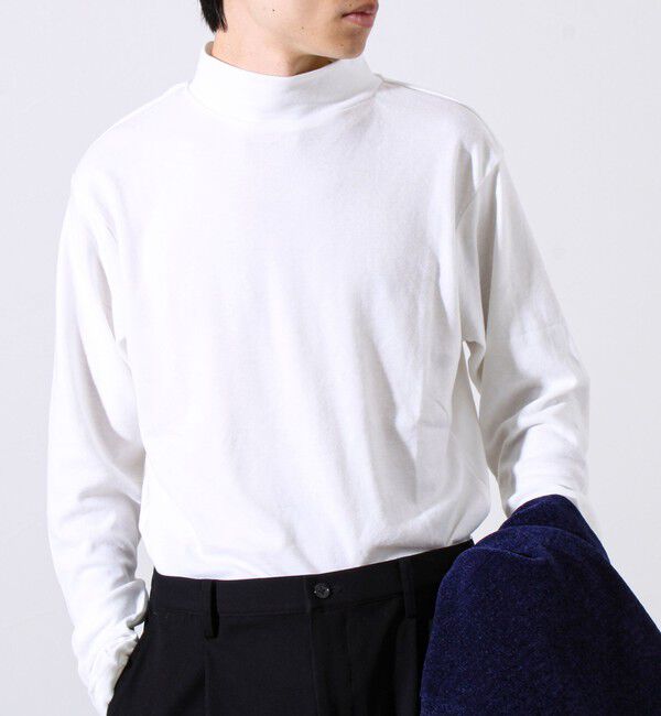 GLOSTER「【インナー使い/レイヤードに最適】ソフトタッチスムースモックネック」|Tシャツ・カットソー|