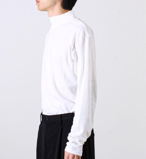 GLOSTER「【インナー使い/レイヤードに最適】ソフトタッチスムースモックネック」|Tシャツ・カットソー|