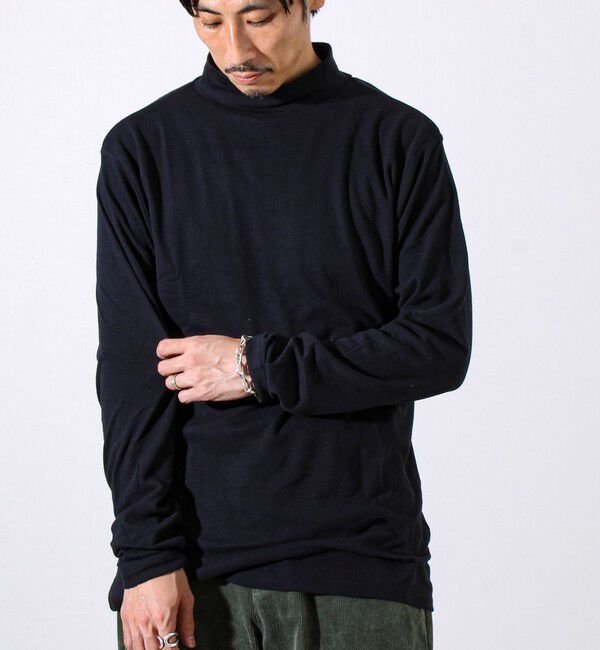 GLOSTER「【インナー使い/レイヤードに最適】ソフトタッチスムースモックネック」|Tシャツ・カットソー|