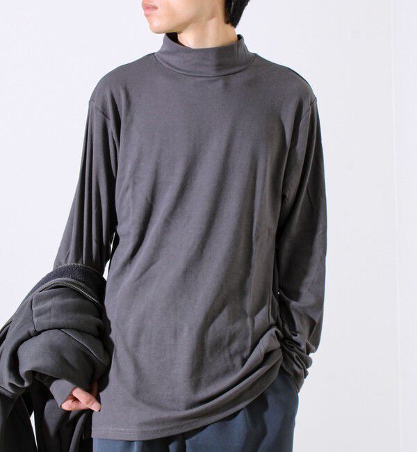 GLOSTER「【インナー使い/レイヤードに最適】ソフトタッチスムースモックネック」|Tシャツ・カットソー|