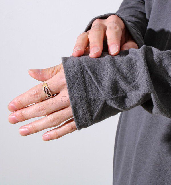 GLOSTER「【インナー使い/レイヤードに最適】ソフトタッチスムースモックネック」|Tシャツ・カットソー|