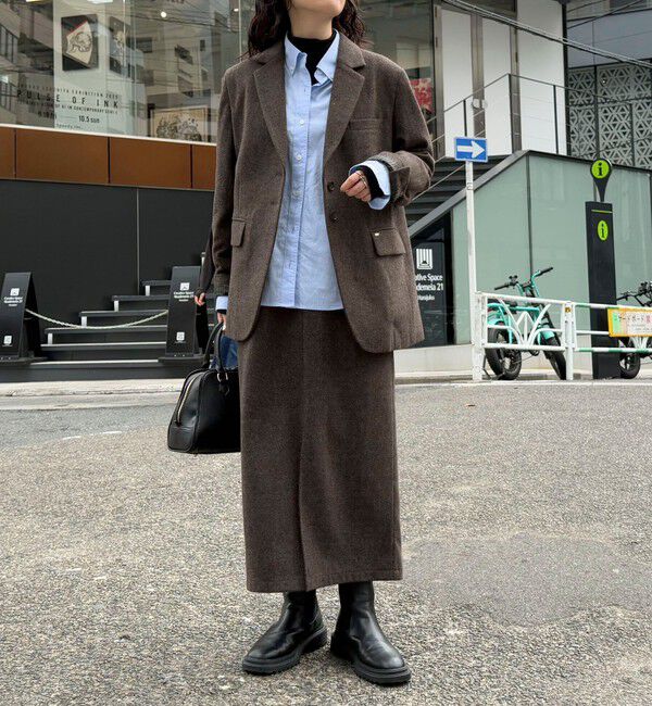 fredy emue「《セットアップ対応》ツィードタイトスカート」|タイト|