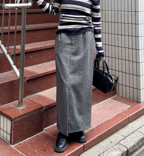 fredy emue「《セットアップ対応》ツィードタイトスカート」|タイト|