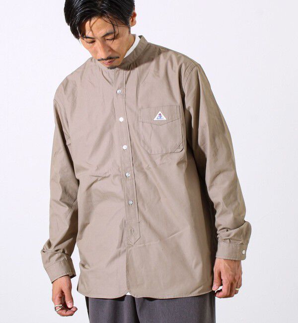 GLOSTER「【GEVACO/ゲバコ】起毛バンドカラーシャツ」|シャツ・ブラウス|