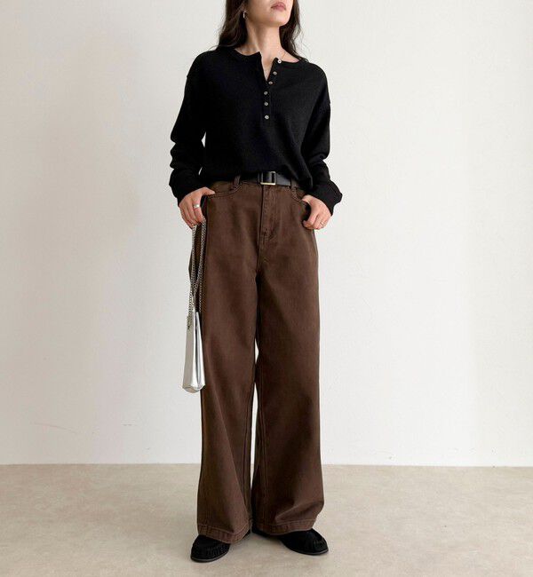 fredy emue「コットンツイルストレートパンツ」|チノ|