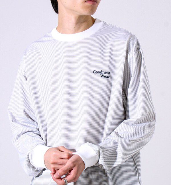 GLOSTER「【機能素材】PERFECTEX 天竺 GOODNESS ロンT」|Tシャツ・カットソー|ホワイト系その他