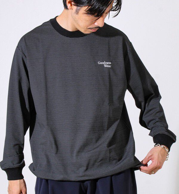 GLOSTER「【機能素材】PERFECTEX 天竺 GOODNESS ロンT」|Tシャツ・カットソー|ブラック系その他