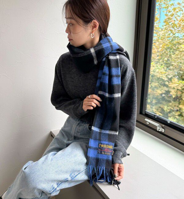 fredy emue「【TWEED MILL/ツイードミル】ウールチェックストール48」|ストール|