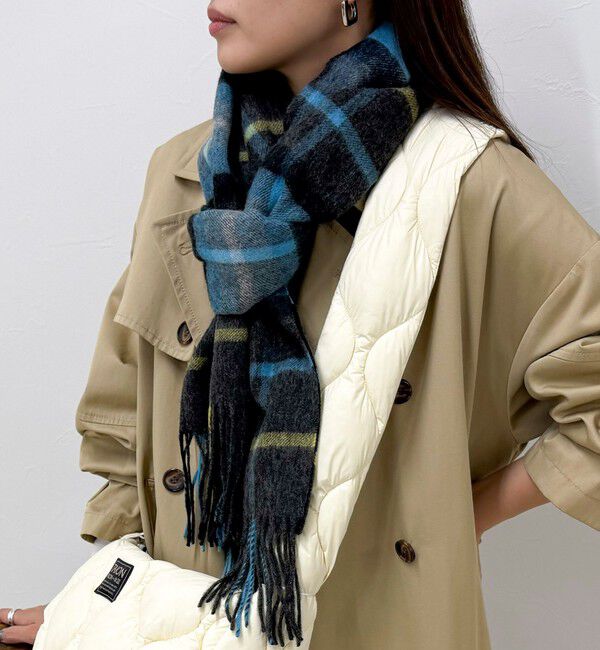 fredy emue「【TWEED MILL/ツイードミル】ウールチェックストール48」|ストール|
