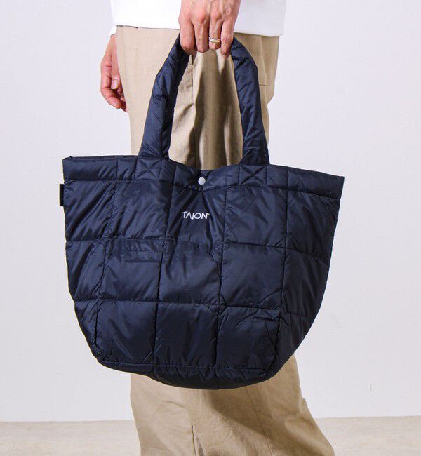GLOSTER「【TAION/タイオン】ベーシック ランチ ダウントートバッグM」|トートバッグ|ダークネイビー