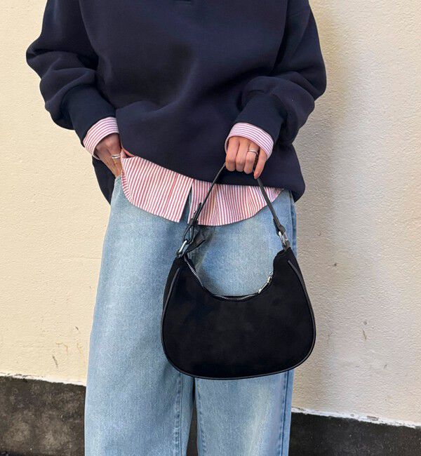 fredy emue「パイピングスエードラウンドワンショルバッグ」|ショルダー・メッセンジャー|