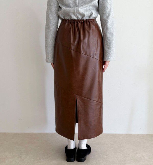 fredy emue「ヴィンテージライクレザースカート」|スカート|