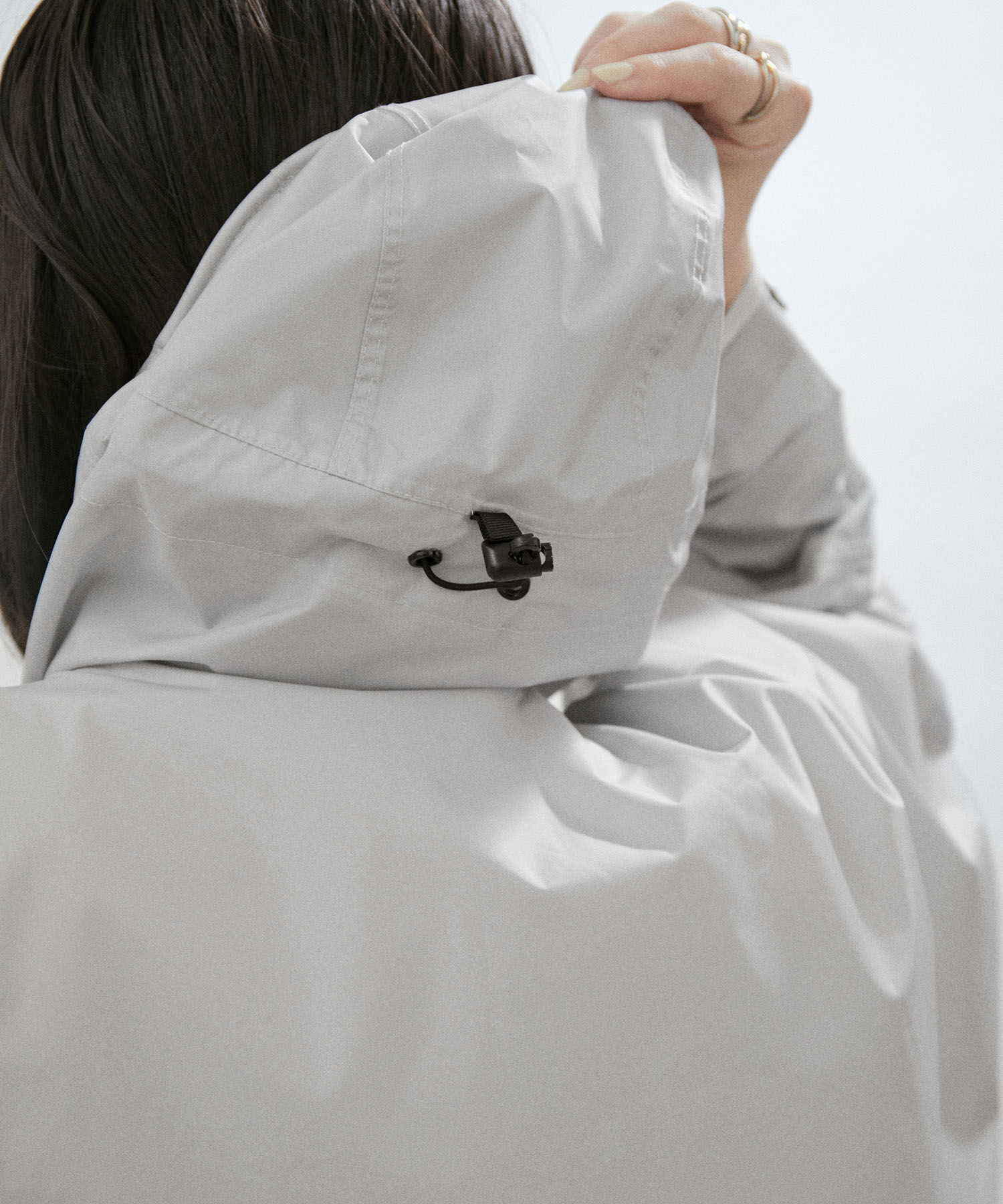 SALON adam et rope'「【雑誌掲載】【KiU for SALON】[ポーチ付き]別注レインポンチョ」|レインコート|