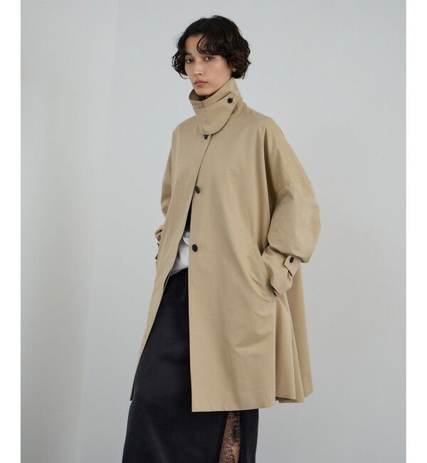 SALON adam et rope'「tacca テントシルエットステンカラーコート」|ステンカラーコート|