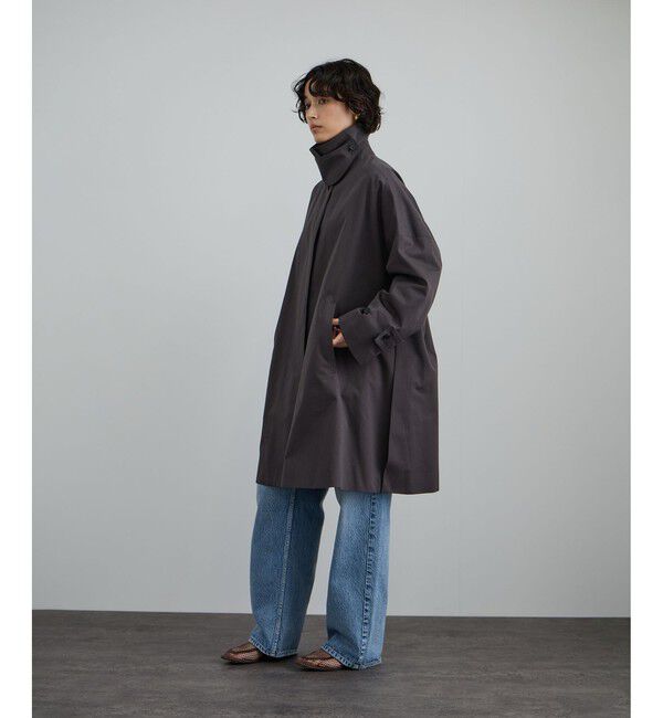 SALON adam et rope'「tacca テントシルエットステンカラーコート」|ステンカラーコート|