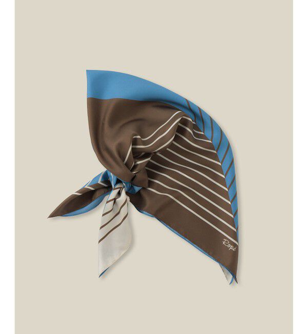 ROPE「ストライプパターンシルクスカーフ」|バンダナ・スカーフ|