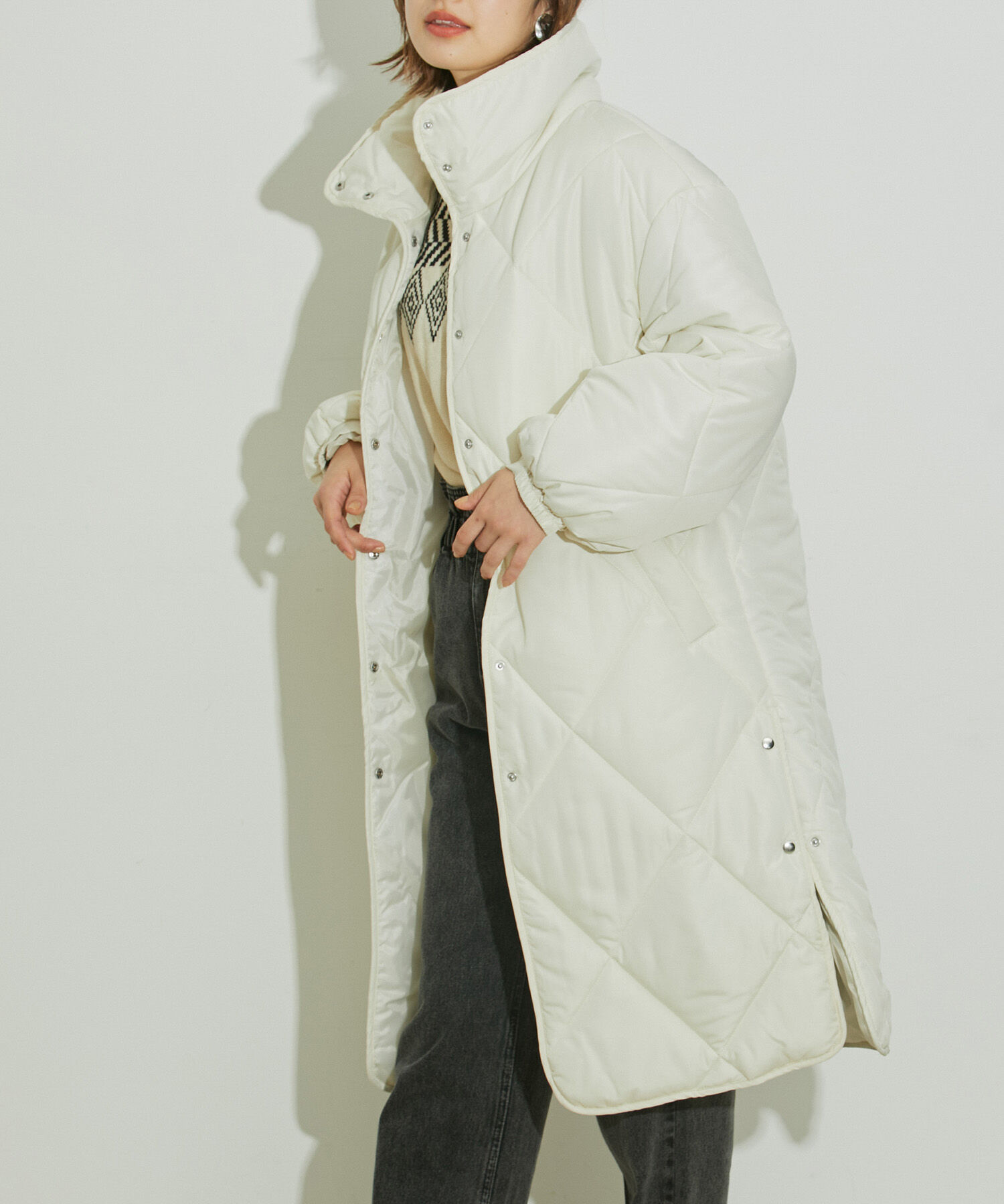 vis-a-vis「【WEB限定】ダイヤキルト中綿ロングコート」|その他|キナリ(16)