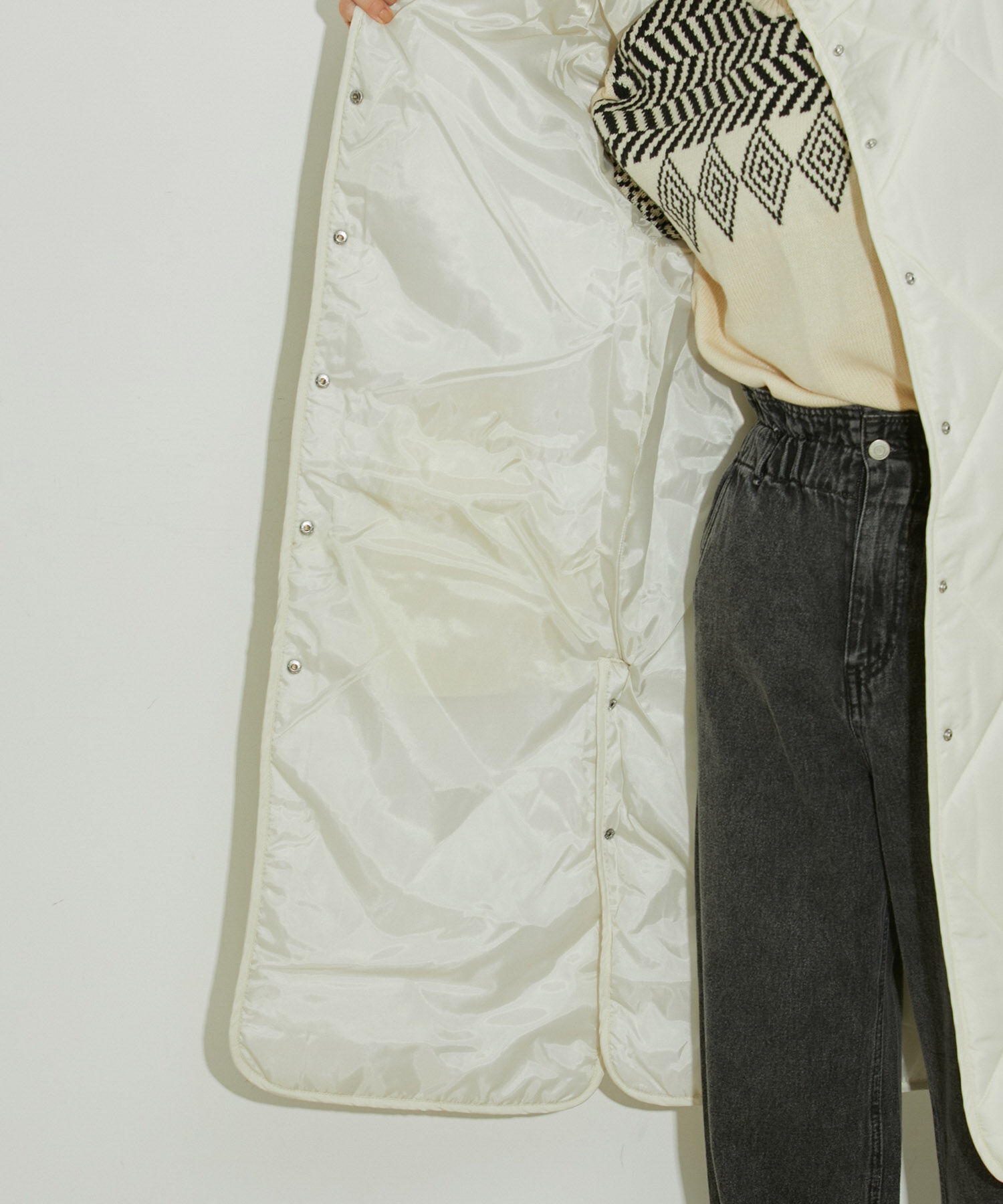 vis-a-vis「【WEB限定】ダイヤキルト中綿ロングコート」|その他|