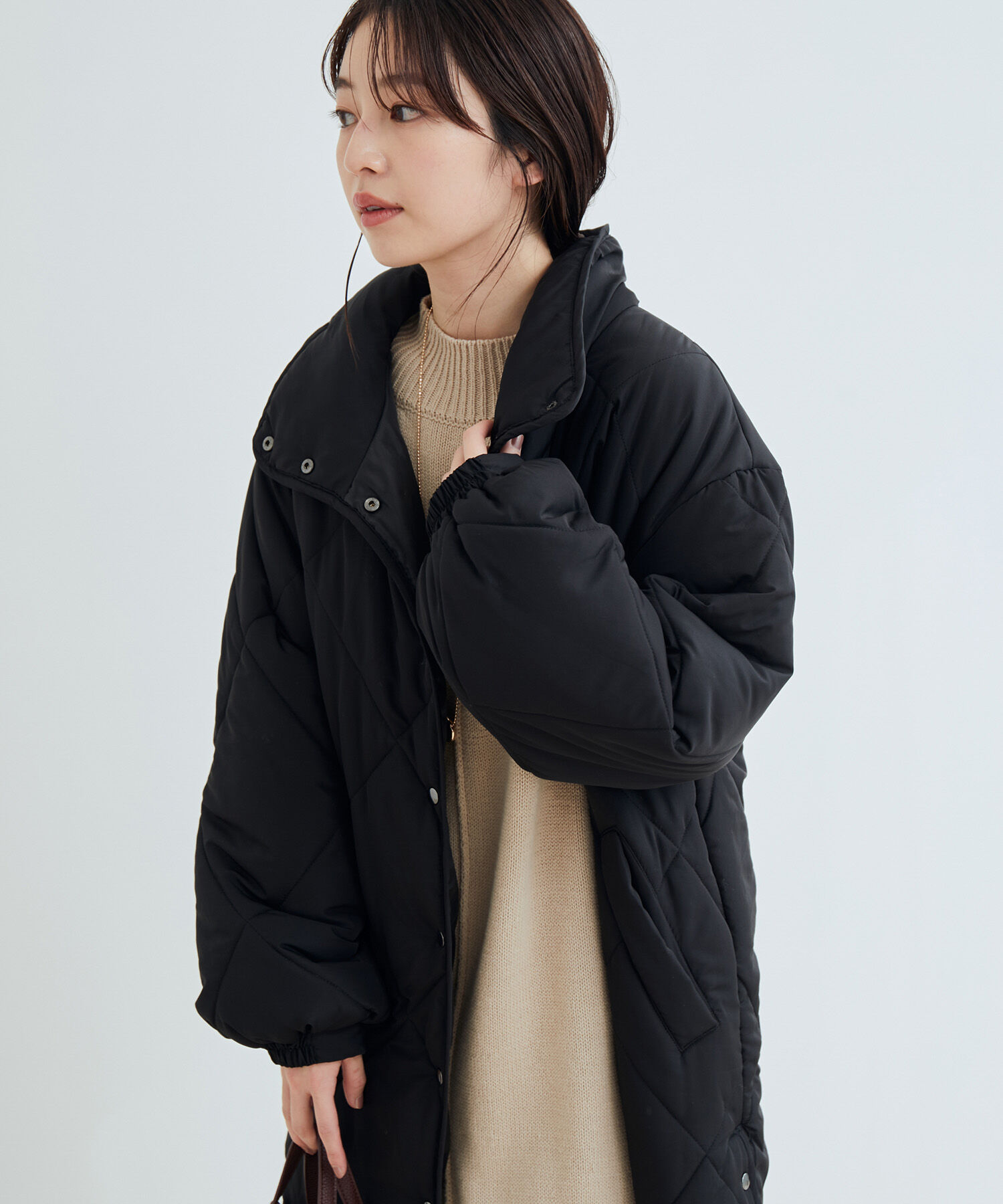 vis-a-vis「【WEB限定】ダイヤキルト中綿ロングコート」|その他|