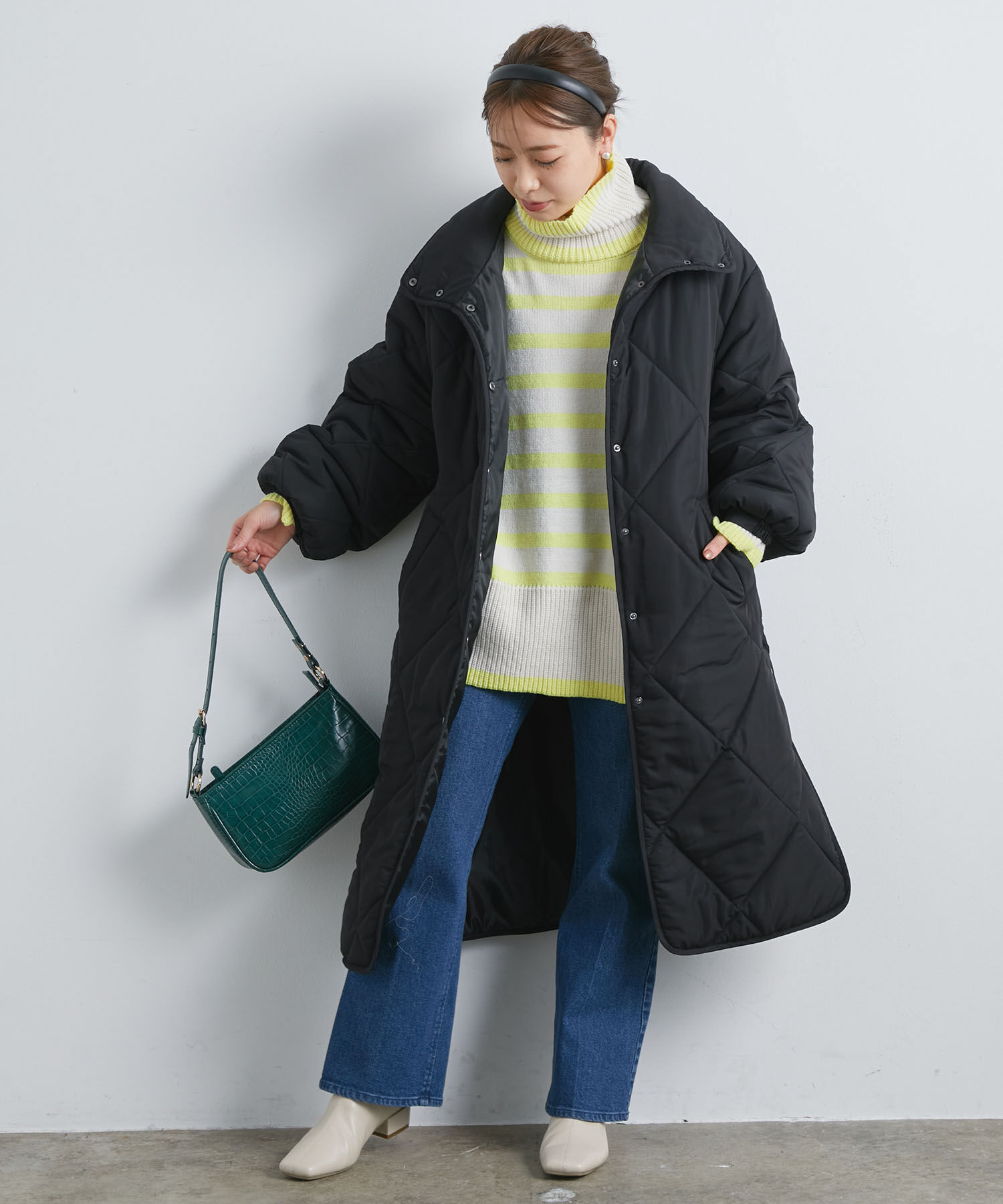 vis-a-vis「【WEB限定】ダイヤキルト中綿ロングコート」|その他|