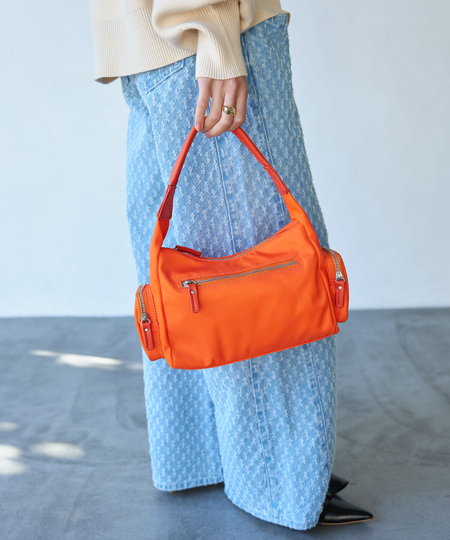 VIS「マシュマロハンドルワンショルダーバッグ」|ハンドバッグ|