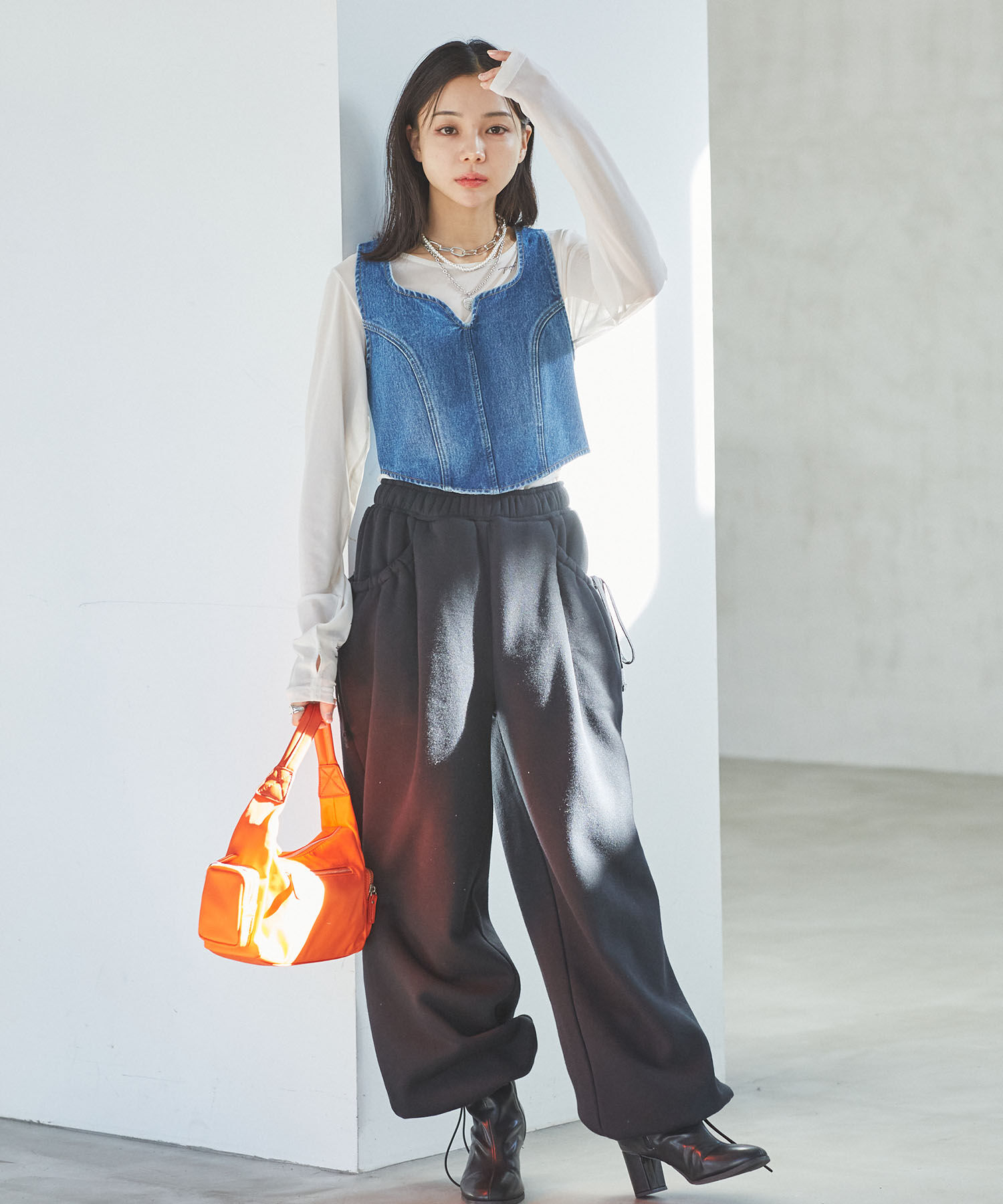 VIS「マシュマロハンドルワンショルダーバッグ」|ハンドバッグ|