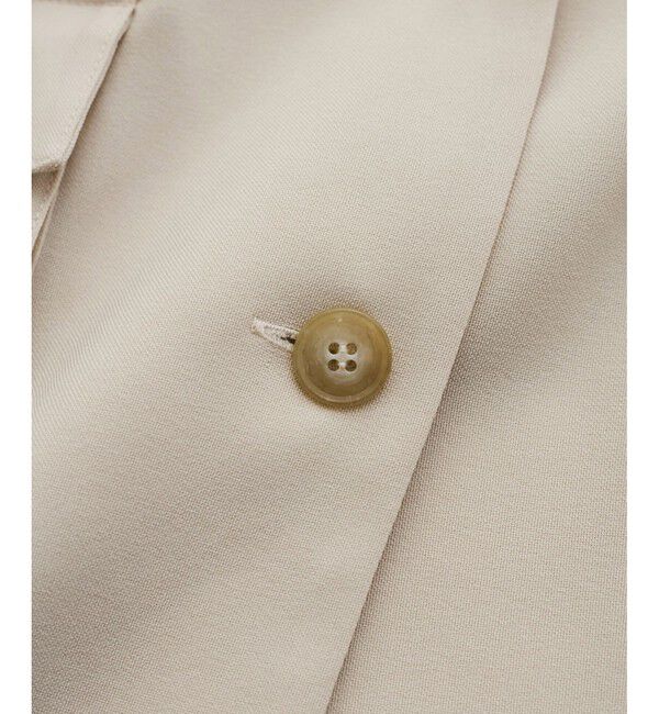 VIS「【防シワ】リネンライクミリタリーシャツジャケット」|ミリタリージャケット|