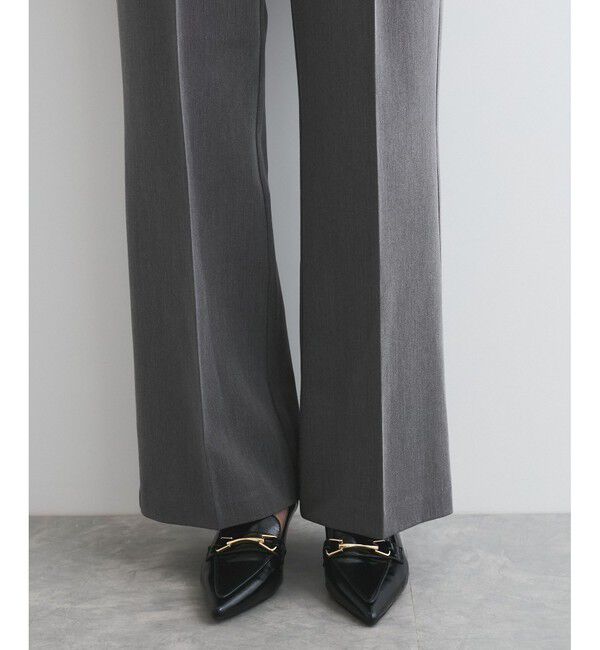 VIS「太ベルトディテールストレートスラックスパンツ」|スラックス|
