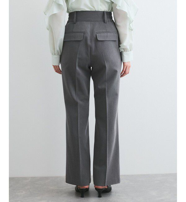 VIS「太ベルトディテールストレートスラックスパンツ」|スラックス|