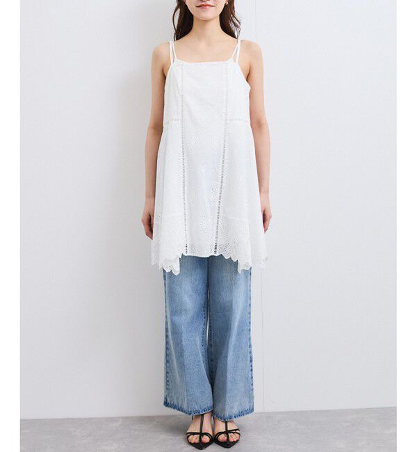 VIS「カットワークレースキャミミニワンピース」|ワンピース|