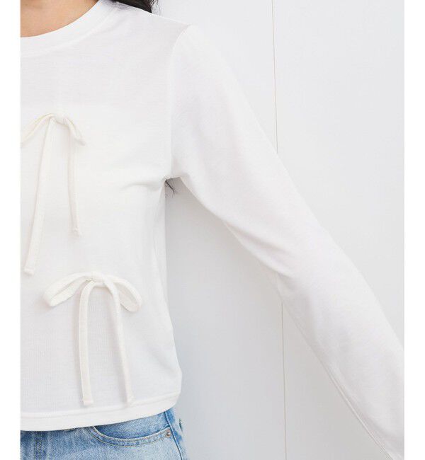VIS「リボンデザインTシャツ」|Tシャツ・カットソー|