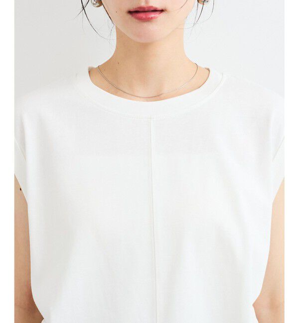 VIS「【WEB限定】サイドドロストシャーリングカットソー」|Tシャツ・カットソー|
