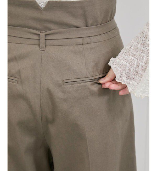 VIS「【洗える】2WAYラップデザインパンツ」|チノ|