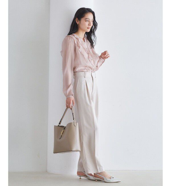 VIS「シアーラッフルブラウス/イージーケア」|シャツ・ブラウス|