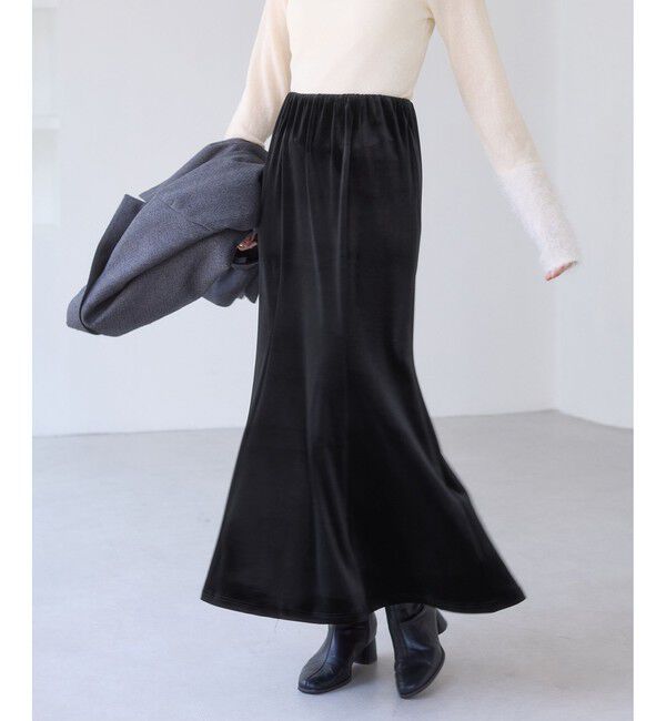 VIS「ベロアナロースカート」|スカート|