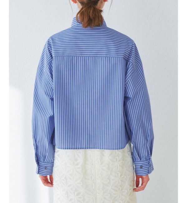 Rope&rsquo;Picnic「【花粉ガード・防シワ】クロップドシャツ」|シャツ・ブラウス|