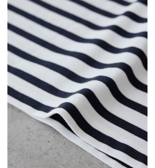 Rope&rsquo;Picnic「刺繍入りボーダーカットトップス」|Tシャツ・カットソー|